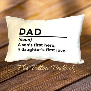 Dad accent pillow
